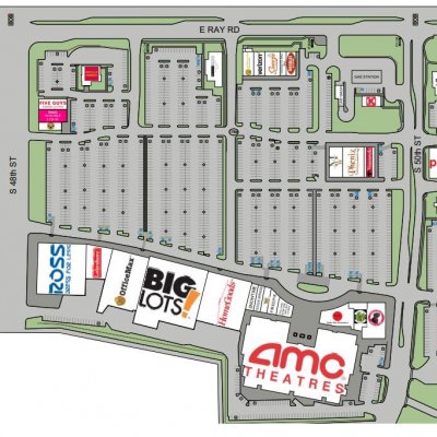Ahwatukee Foothills Towne Center plan - map of store locations