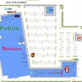 Airpark Plaza plan - map of store locations