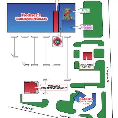 Airport Plaza Shopping Center plan - map of store locations