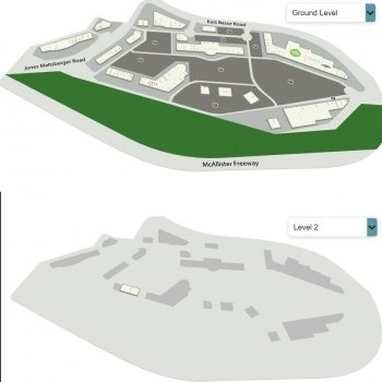 Alamo Quarry Market plan - map of store locations