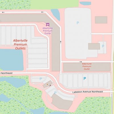Albertville Premium Outlets plan - map of store locations