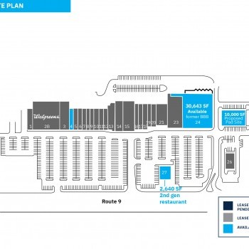 Aldrich Plaza plan - map of store locations