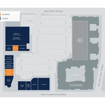 Alhambra Place plan - map of store locations