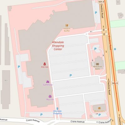Allendale Shopping Center plan - map of store locations