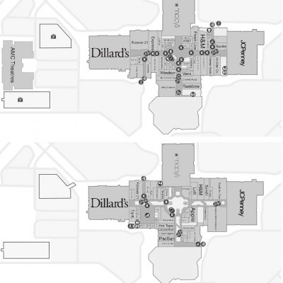 Altamonte Mall plan - map of store locations