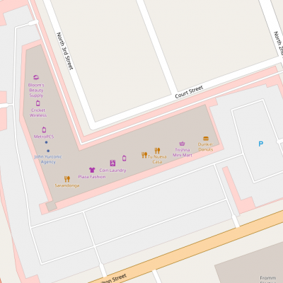 American Plaza Shopping Center plan - map of store locations