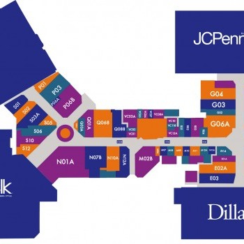 Anderson Mall plan - map of store locations