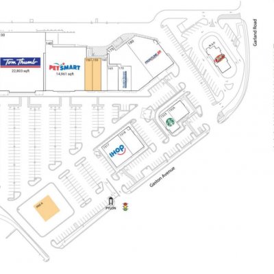 Arboretum Village plan - map of store locations