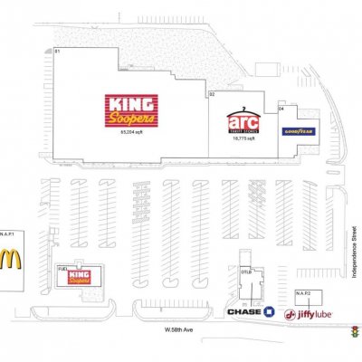 Arvada Plaza plan - map of store locations