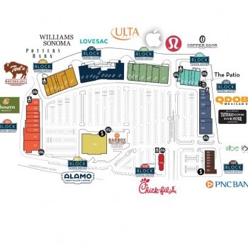 Aspen Grove plan - map of store locations