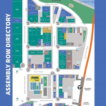 Assembly Row plan - map of store locations