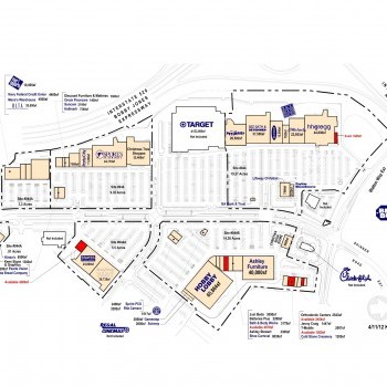 Augusta Exchange plan - map of store locations