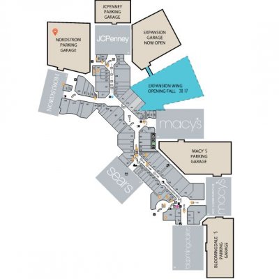 Aventura Mall plan - map of store locations