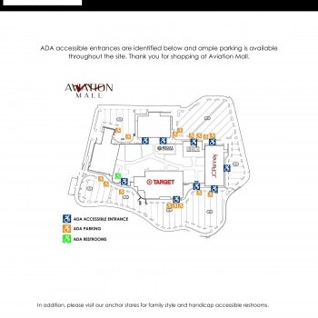 Aviation Mall plan - map of store locations