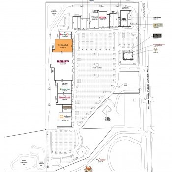Baldwin Commons Shopping Center plan - map of store locations
