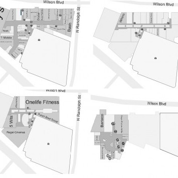 Ballston Common Mall plan - map of store locations