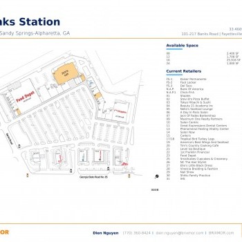 Banks Station plan - map of store locations