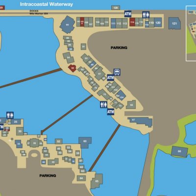 Barefoot Landing plan - map of store locations