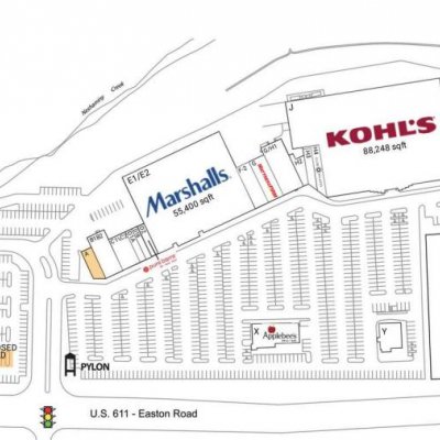 Barn Plaza plan - map of store locations