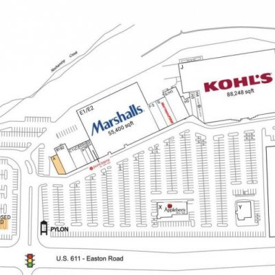 Barn Plaza plan - map of store locations