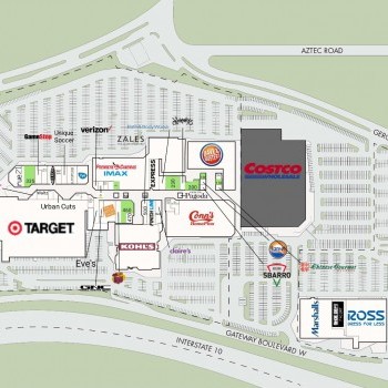 Bassett Place plan - map of store locations