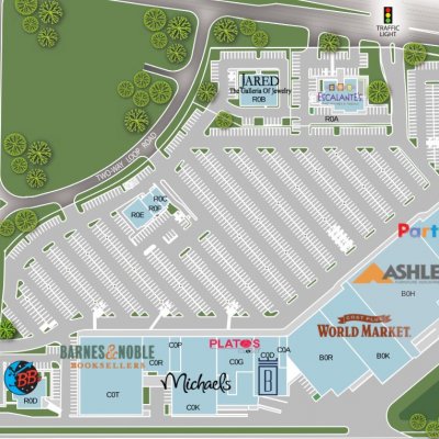 Baybrook Gateway plan - map of store locations