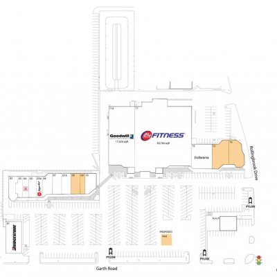 Baytown Shopping Center plan - map of store locations