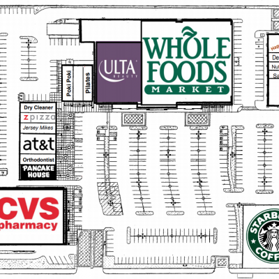 Beachmont Plaza plan - map of store locations