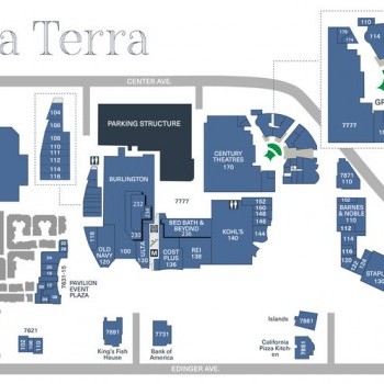 Bella Terra Shopping plan - map of store locations