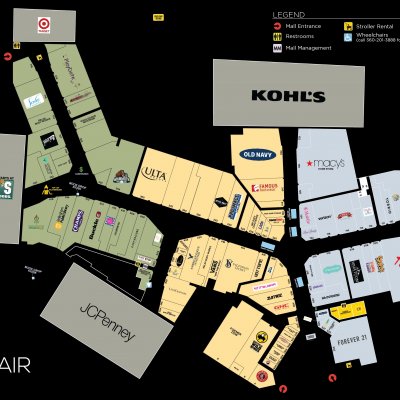 Bellis Fair Mall plan - map of store locations