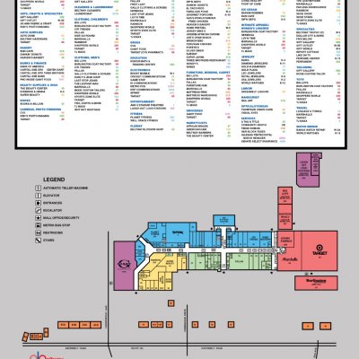 Beltway Plaza Mall plan - map of store locations