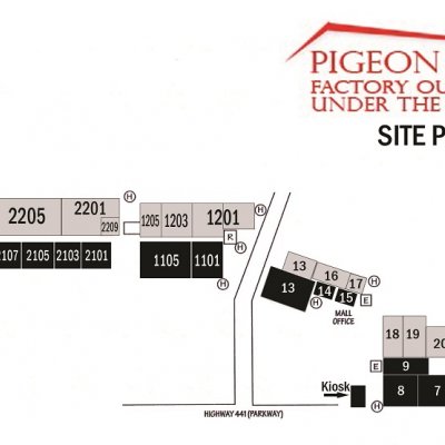 Belz Factory Outlet Mall Pigeon Forge plan