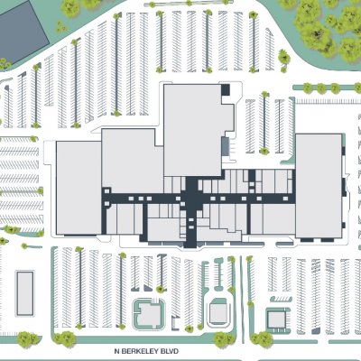 Berkeley Mall plan - map of store locations