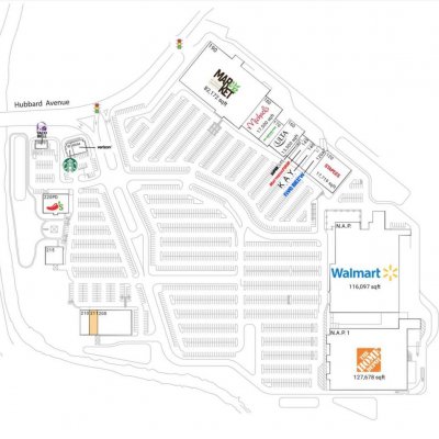 Berkshire Crossing plan - map of store locations
