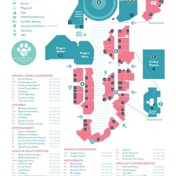 Blackhawk Plaza plan - map of store locations