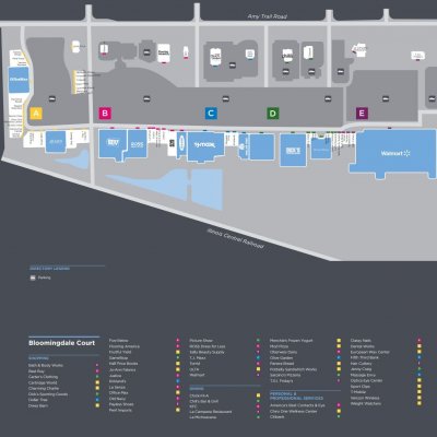 Bloomingdale Court plan - map of store locations