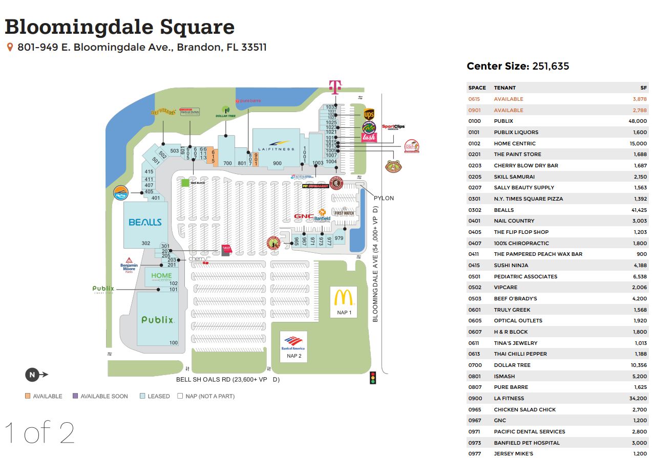 Bloomingdale Square (52 stores) - shopping in Brandon, Florida FL FL ...