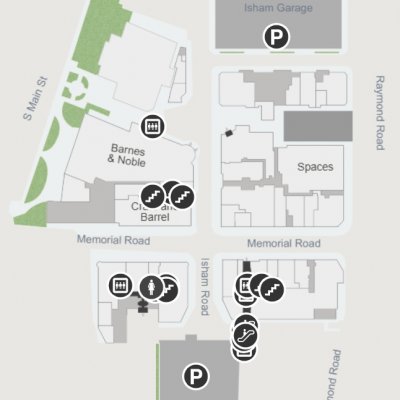 Blue Back Square plan - map of store locations