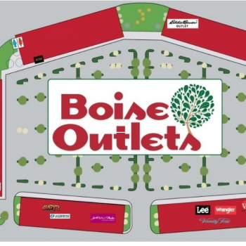 Boise Factory Outlets plan - map of store locations