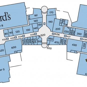 Bonita Lakes Mall plan - map of store locations