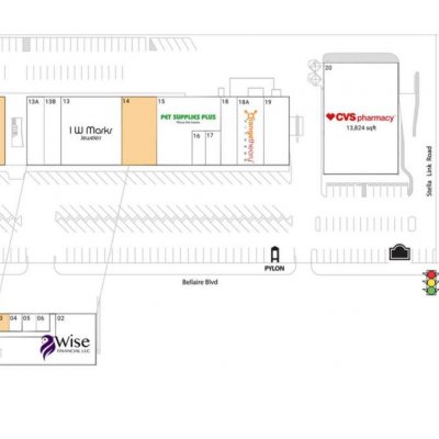 Braes Heights plan - map of store locations