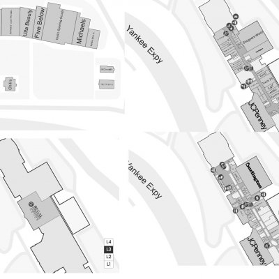 Brass Mill Center plan - map of store locations