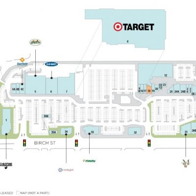 Brea Marketplace plan - map of store locations