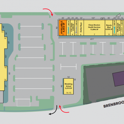 Brenbrook Plaza plan - map of store locations
