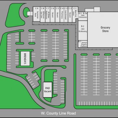 Brewers Bridge Plaza plan - map of store locations