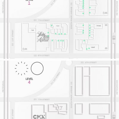 Brickell City Centre plan - map of store locations