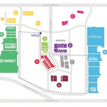 Bridgewater Falls plan - map of store locations