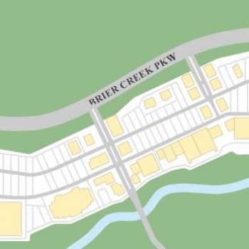 Brier Creek Commons plan - map of store locations