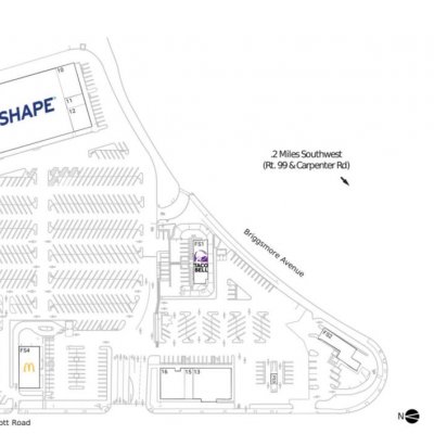 Briggsmore Plaza plan - map of store locations