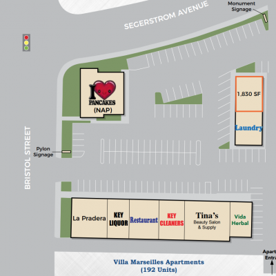 Bristol Center plan - map of store locations